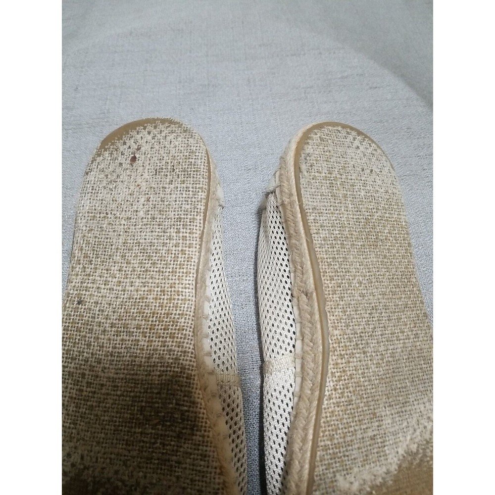TOMS Alpargata Rope Espadrille Slip On Suede Mesh Womens Size 9 Flats Beige - Picture 9 of 16